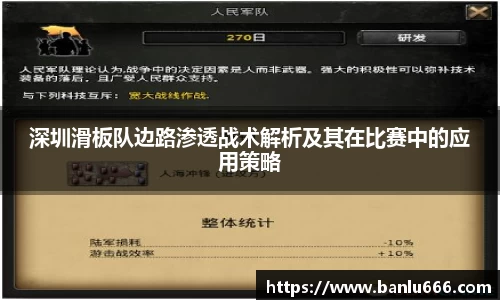 深圳滑板队边路渗透战术解析及其在比赛中的应用策略